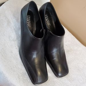 Franco Sarto Black side zip up shoes - 9M